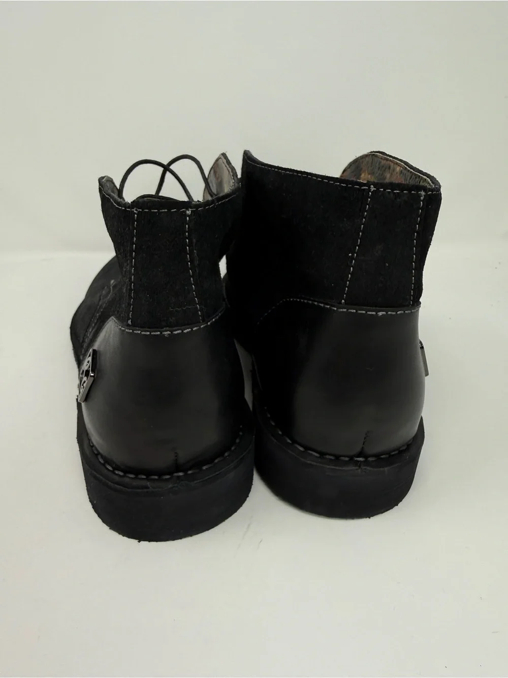 Robert Graham Black Suede Leather Chukka Lace-Up Ankle Boots Men's Size 12